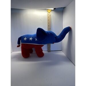 Sugarloaf Creations Blue Elephant Plush Stuffed Animal Toy Small 4th Of July USA